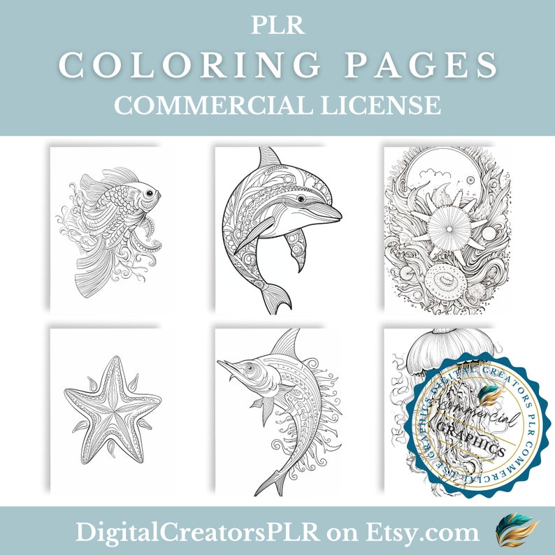 Under the Sea Mandala Coloring Pages, 45 Black and White Mandala ...