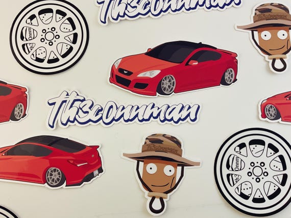 5 Th3c0nnman Stickers ⁞ Roblox YouTuber Sticker Pack