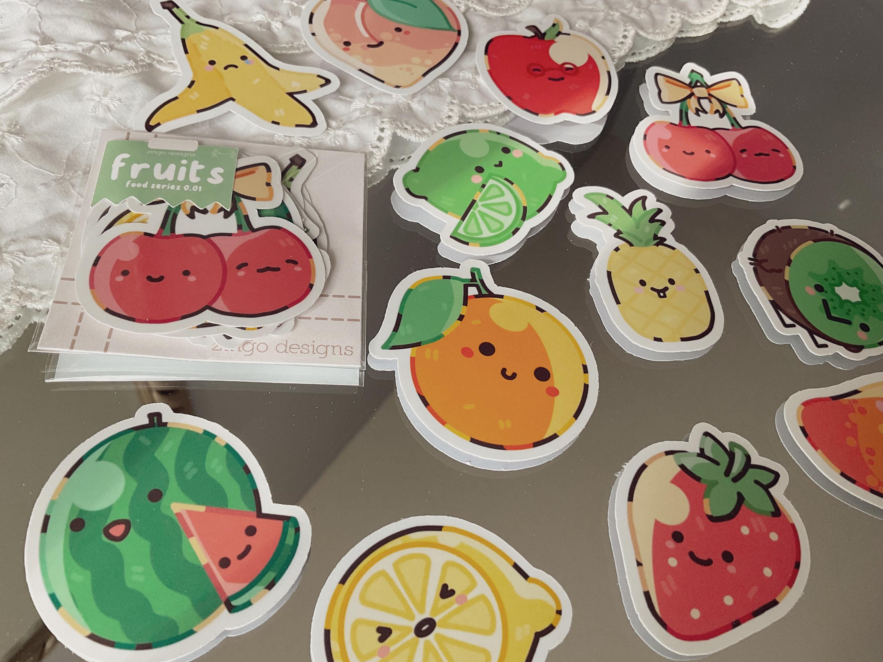 Fruit Sticker Pack ⁞ Die Cut Stickers - Etsy