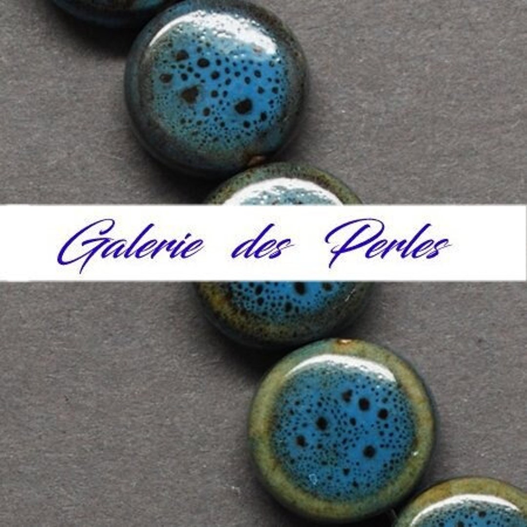 Lot De Perles Anciennes En Malachite Et Coquillages - Pour Création De Bijoux - Occasion En Bel état