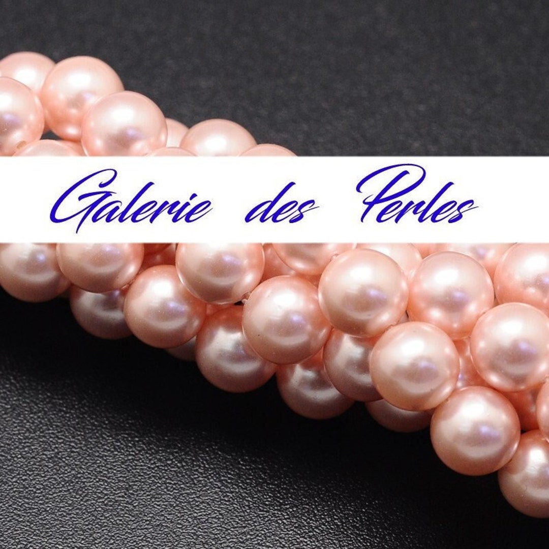 8mm Coral Shell Beads in a Set of Round Beads: for Creating Jewelry ...