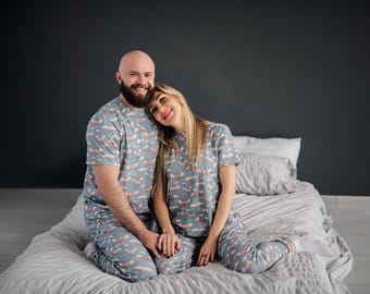Cozy Home Couples Pajama Set, 3 prints: Matching Sleepwear for Bride, Groom, Men & Women - Perfect Gift, Ideal Bridesmaid Gift