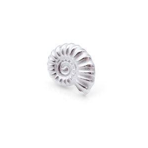 Ammonite pin | handmade sterling silver 925 brooch | fossil theme