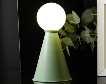 Touch-Controlled Bilia Table Lamp - With Various Color Options, Retro Table Lamp, Green Table Lamp | Desk Lamp