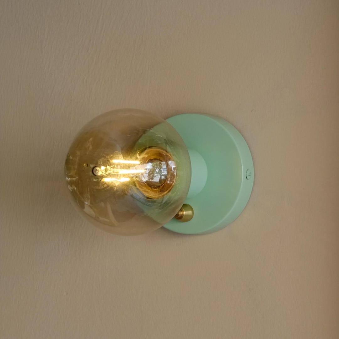 Retro Wall Sconce: Plug-in On/off Switch, Metal Shade - Etsy
