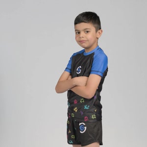 Solid Grappling Junior Rashguard | Jiu Jitsu Kids | BJJ Rash Guard | Brazilian Jiu Jitsu Shirt | MMA No-Gi For Children | Juniors No Gi Gear