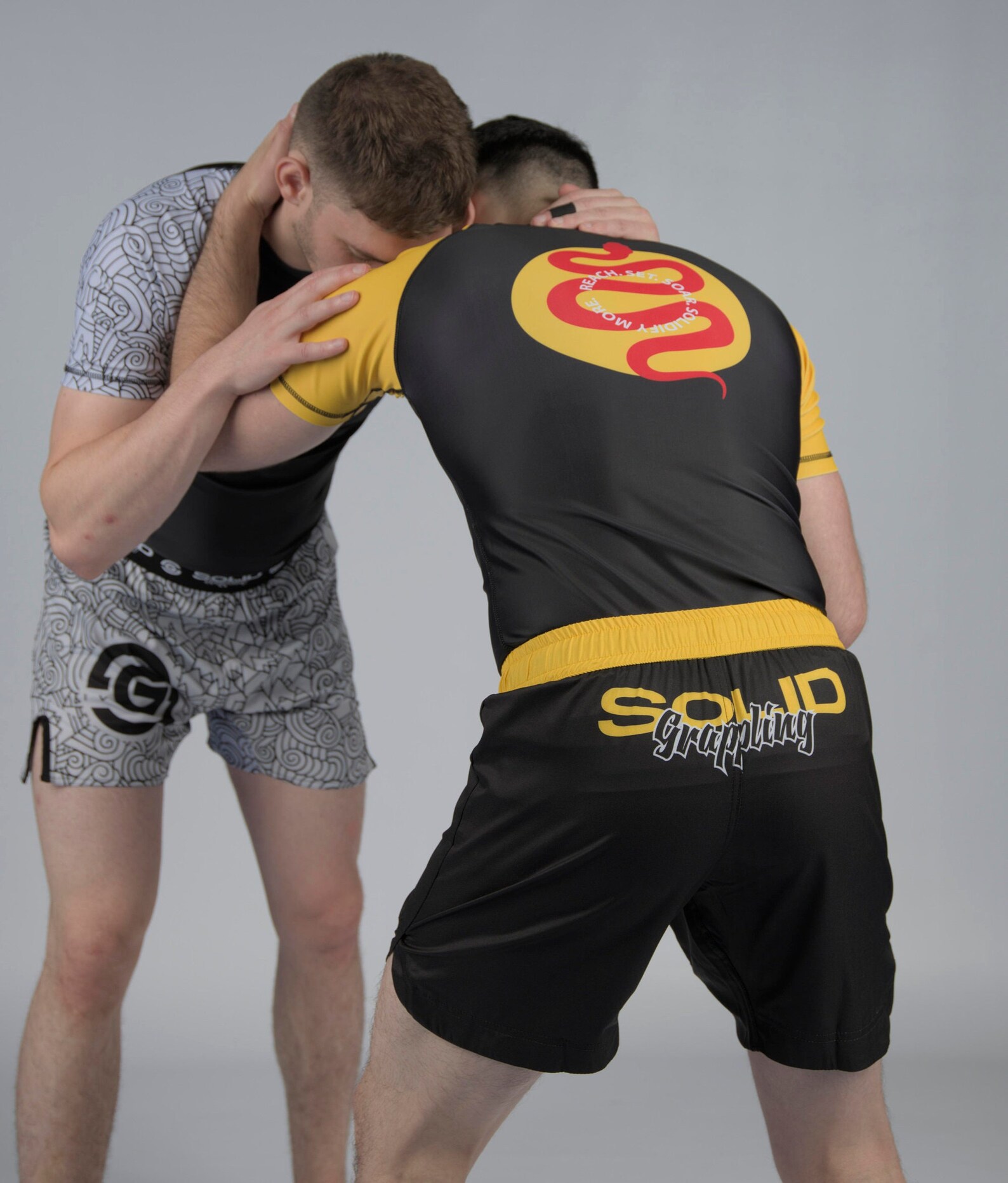 KOYES Red Lion-Set MMA Rash Guard & BJJ Grappling Shorts - Unisex Gym Gear