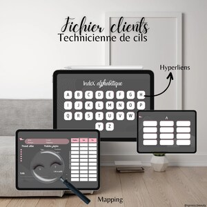 Fichier clients Technicienne de cils