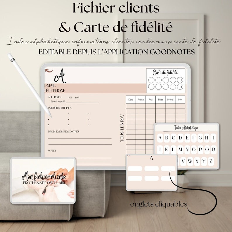 Customer File and Loyalty Cards - Nail Technician - Etsy