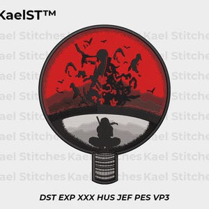 Trendy Anime Embroidery Design / Instant Download Machine Files / Anime-Inspired Art / Customizable Embroidery for Machines