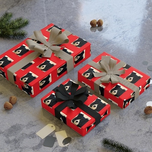Carta da regalo per cani, carta da regalo natalizia divertente per amanti dei Border Collie, carta da regalo personalizzata, ottima per adulti o bambini. Carta da regalo per amanti dei cani
