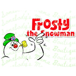 Frosty The Snowman Logo PNG Digital Design File Sublimation DTF DTG