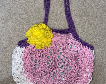 Crochet net grocery bag Canvas