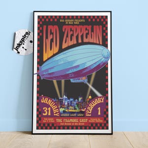 Led Zeppelin Concert Poster: Stairway to Heaven, Remastered Replica