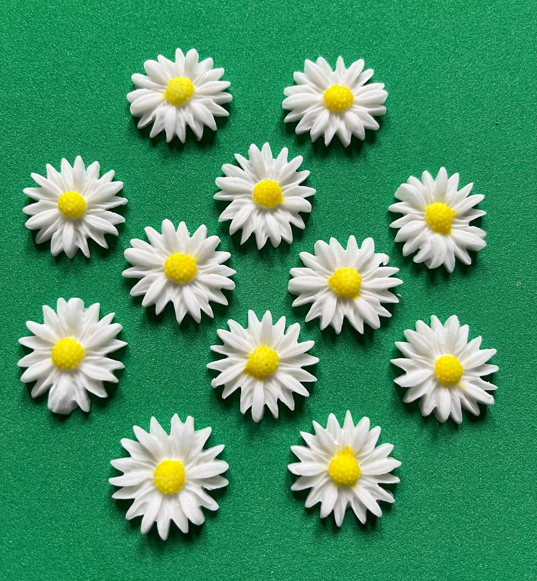 12 Pack Edible Daisy Toppers Etsy