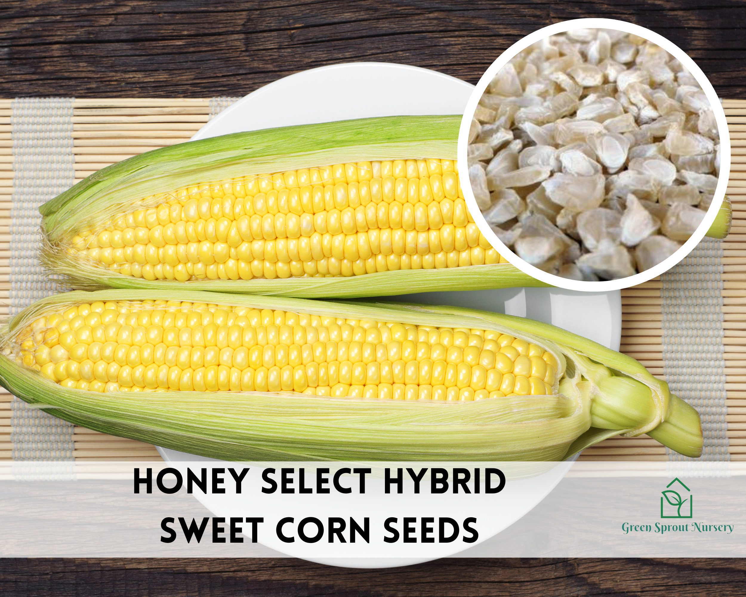 Corn Honey Select Sweet Hyb (yellow) Seeds, Non-gmo (150+ Seeds