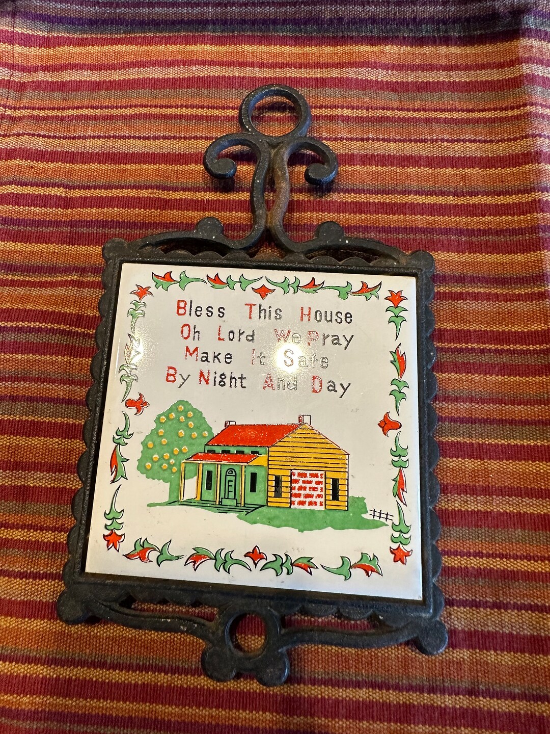 Trivet, Vintage, Cast Iron Etsy