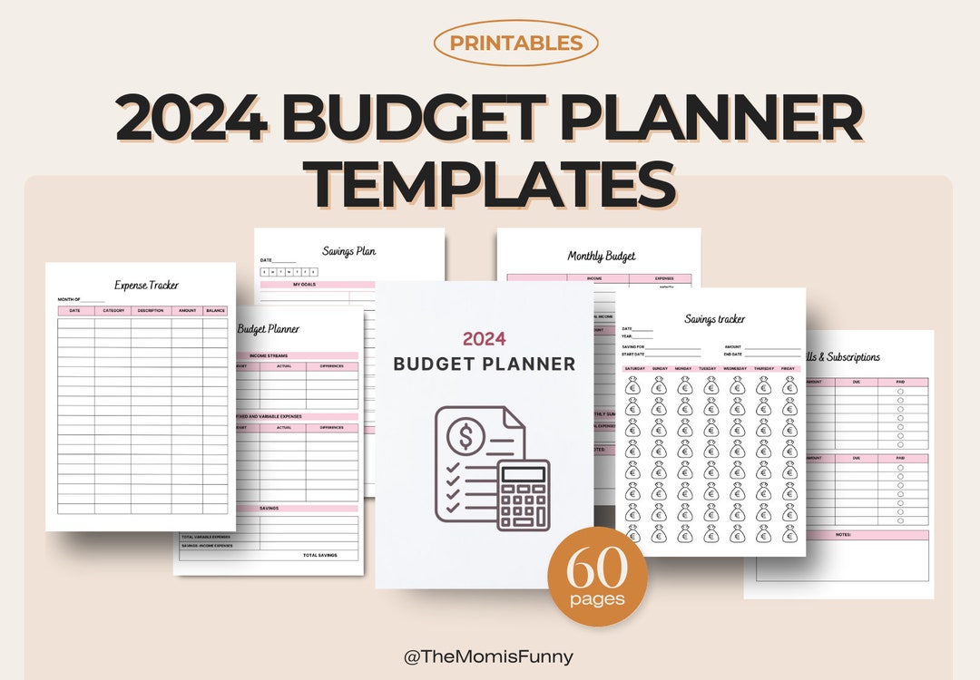 Printable Digital 2024 Budget Planner Digital Budget Planner Etsy