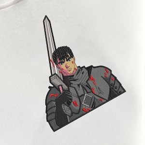 Berserk Embroidered Hoodie - Stylish Dark Fantasy Anime Apparel | Perfect Gift for Berserk Fans and Manga Lovers