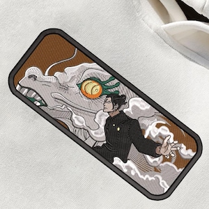 Embroidered Anime Suguru Hoodie - Stylish JJK Sweatshirt | Unique Gift for Anime Fans | Embroidered Anime Hoodie
