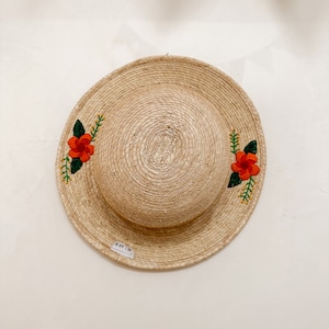 Embroidered hat, Hand Made, Floral, Guatemala | Mexican