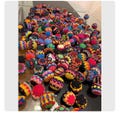 Hand Knit Multicolor Hacky Sack Foot Bag Stress Ball Crochet Bocce Ball - Guatemala-, Classroom Sensory Toys,Fidget Toys,Sports Party Gifts