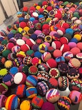 Hand Knit Multicolor Hacky Sack Foot Bag Stress Ball Crochet Bocce Ball - Guatemala-, Classroom Sensory Toys,Fidget Toys,Sports Party Gifts