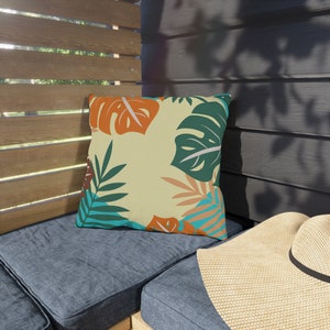 Outdoor Pillows Tropical Double sided Patio Pillow Terrace Pillow Colorful Garden Pillow Square and Lumbar outdoor pillow