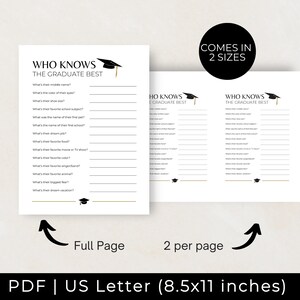 This Printable 2025 Graduation Game bndle comes in two sizes: full page and two per page. 2025 Graduation.