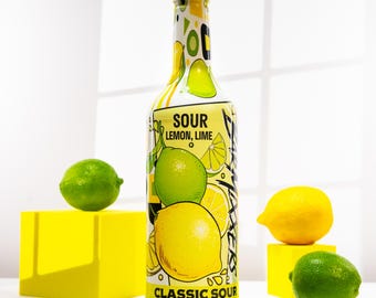 Lemon Lime Sour Cocktail Mixer | Premium Beverage Concentrate for Home Bartending | Professional Grade Mix