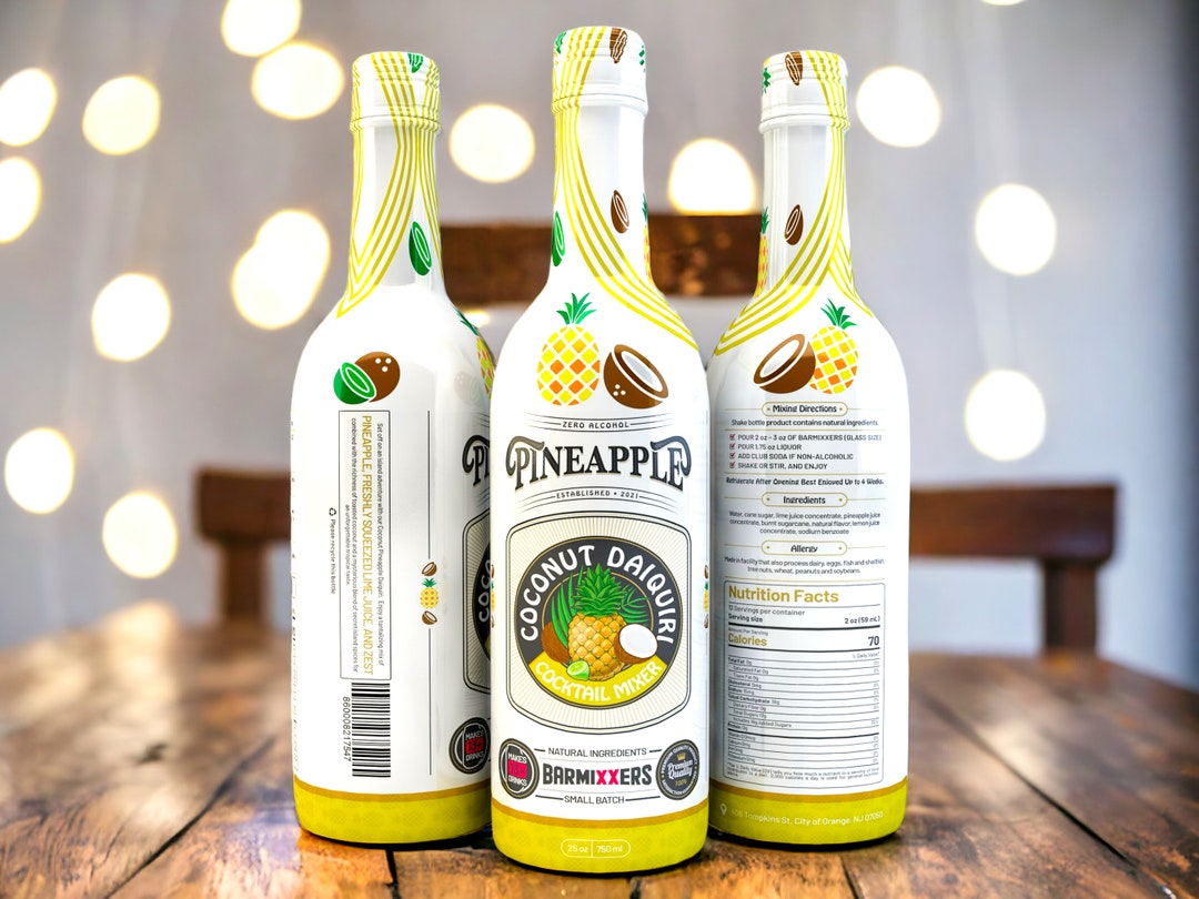 Pineapple Coconut Daiquiri Crafted by Barmixxers 13 Full Size Drinks