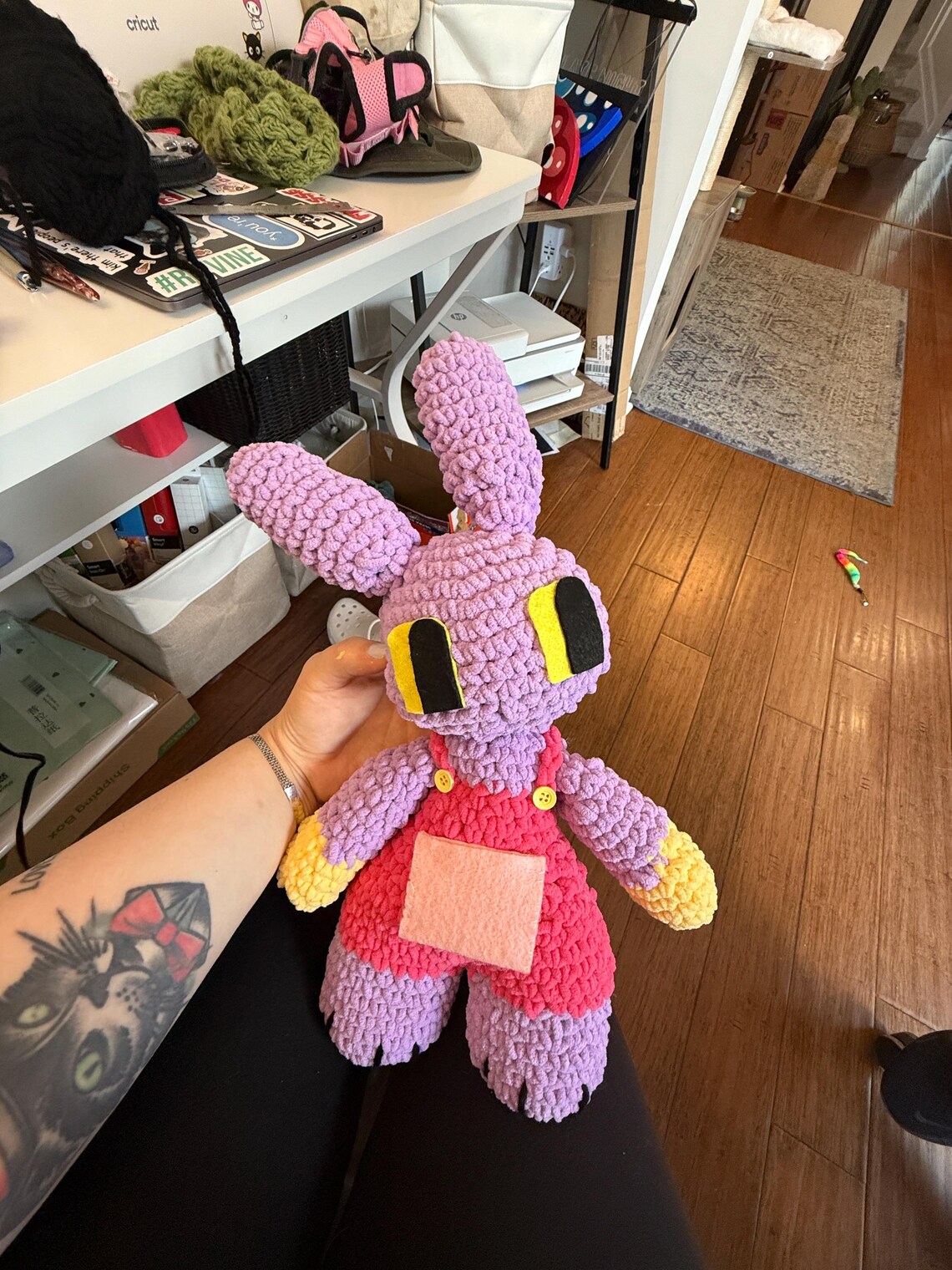 Crochet Purple Jack Rabbit Plushie: Unhinged Fan Art - Etsy