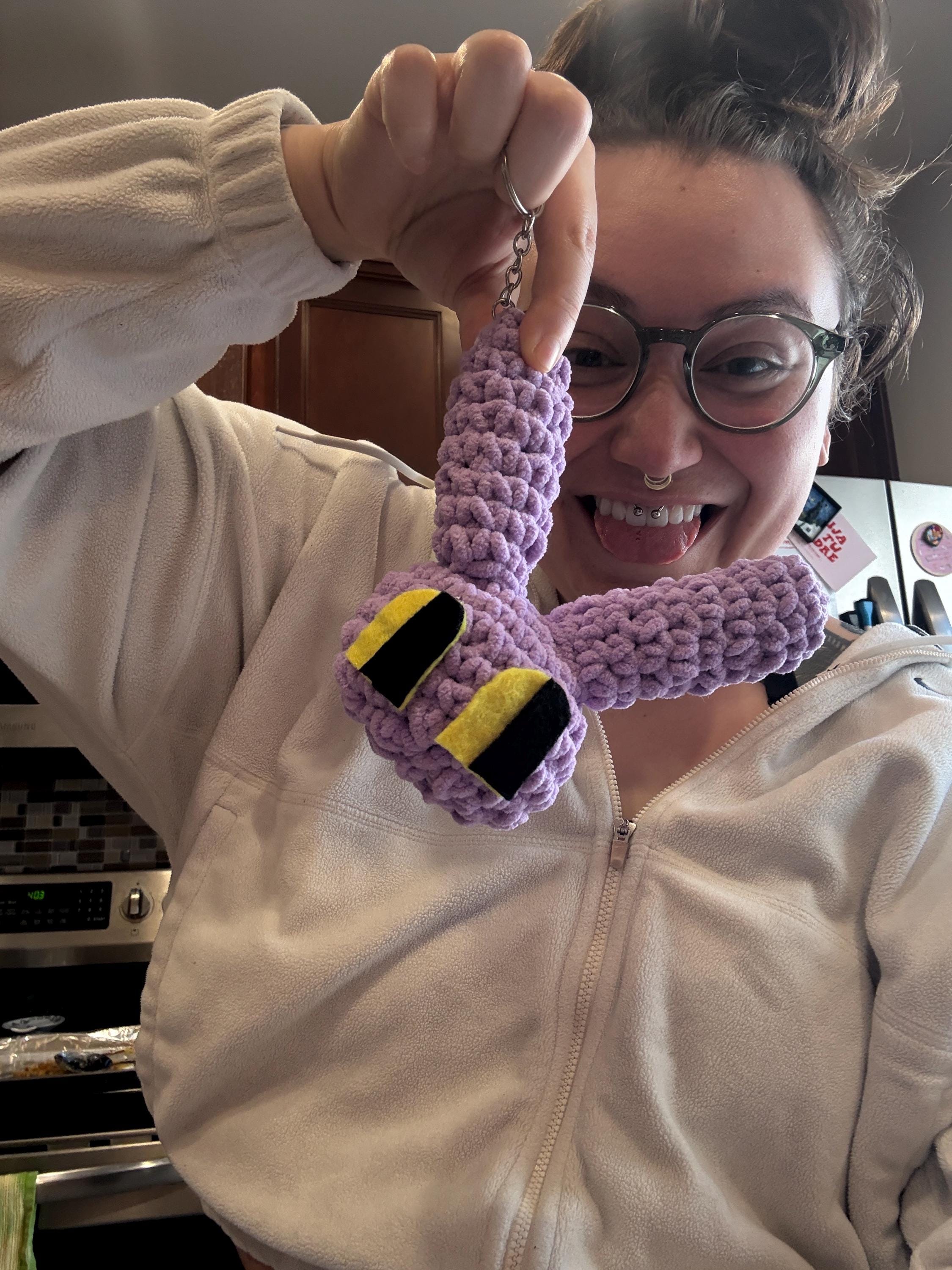Crochet Purple Jack Rabbit Keychain: Unhinged Fan Art - Etsy Israel