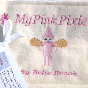 Mi libro de cuentos con imágenes bordadas de Pixie rosa