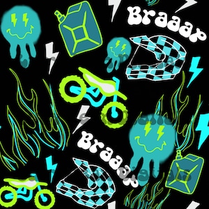 Archivio senza giunte di Blue Green Boy Dirtbike