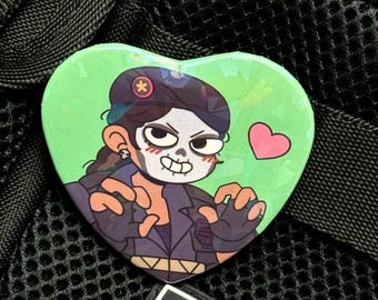 Love Cav Heart Button