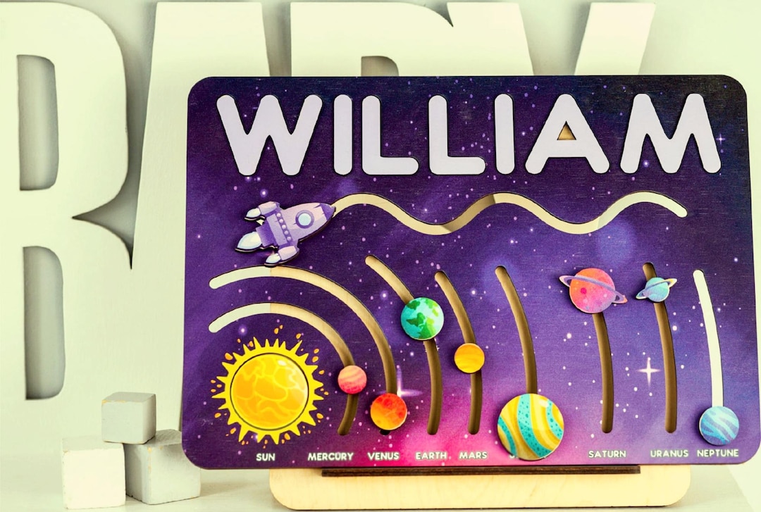 Custom Interactive Solar System Learning Board, Educational Planet ...
