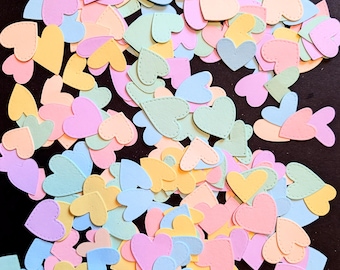 X100 Die Cut Paper Hearts, Card Making, Scrapbooking, Valentine's Day