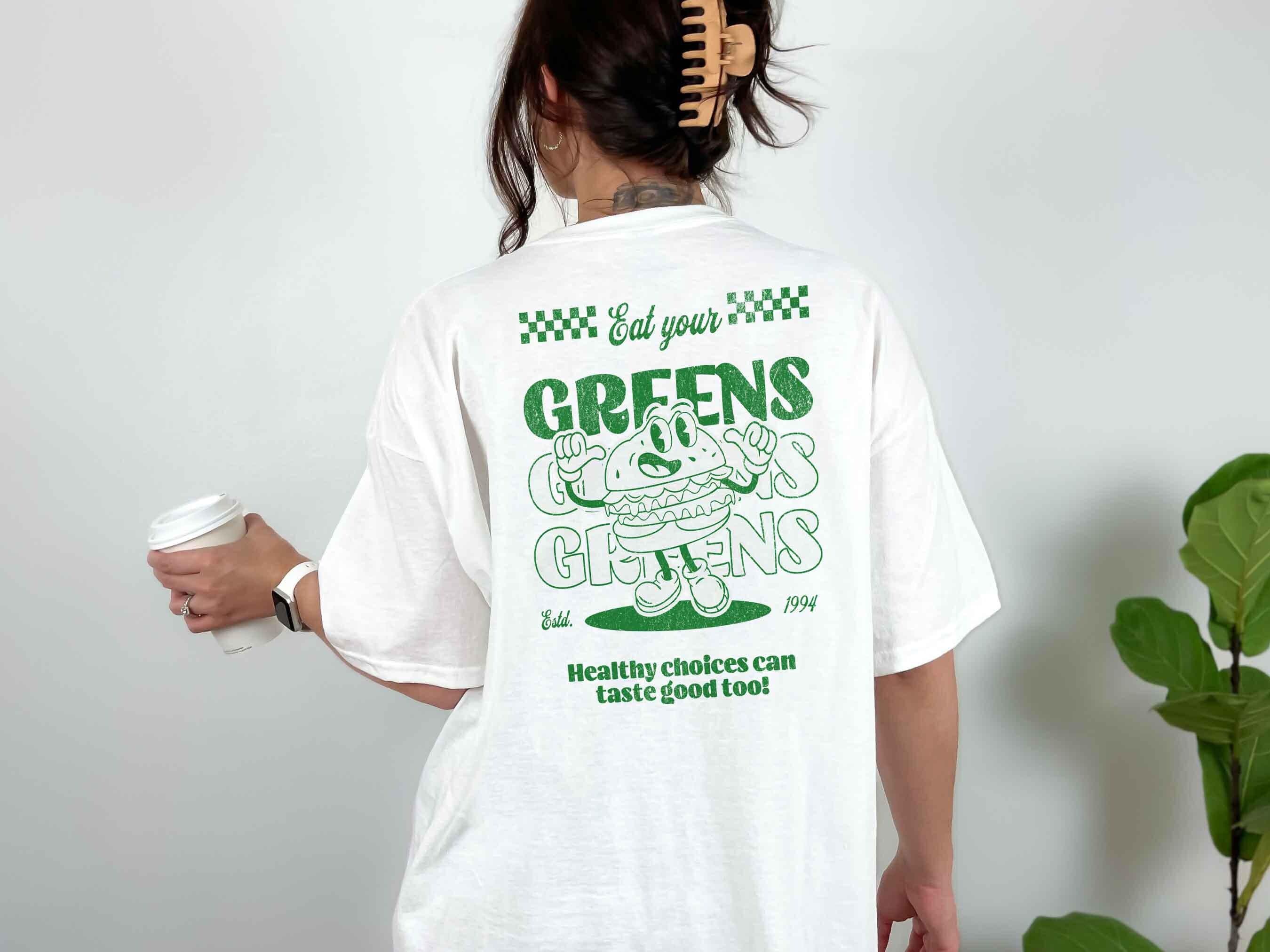 Retro Shirt Eat Your Greens T-shirt Veggie Shirt Healthy Food Food 