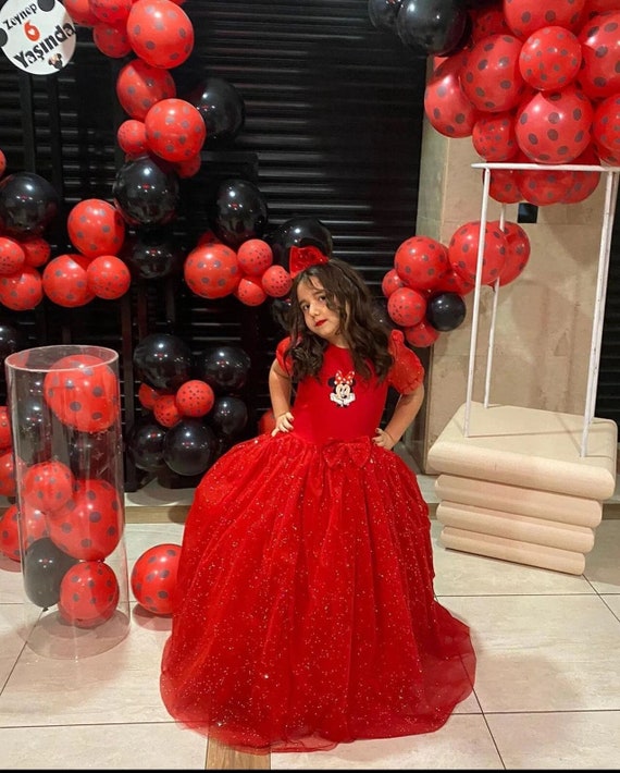 Sparkly Red Baby Girl Dress: Christmas Party Gown, Flower Girl Costume -  Etsy Israel