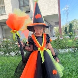 Halloween Costumes Toddler Girl, Witch Costume Girls, Witch Costume for Toddler Girl, Halloween Dress Girl, Witch Dress for Girls