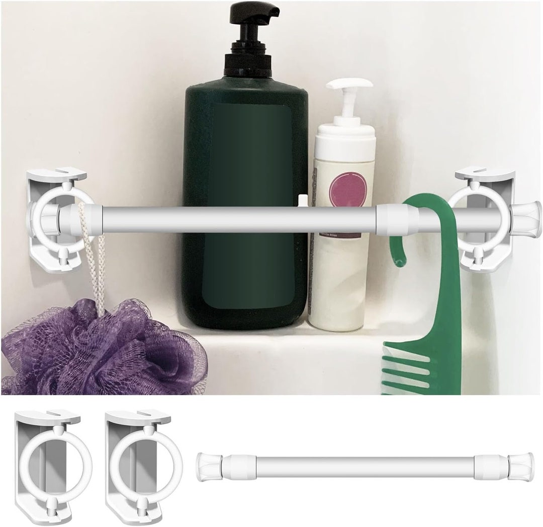 RV Shower Corner Storage Bar Shower Corner Storage Railing Etsy