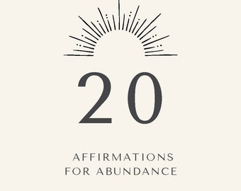 Abundance Affirmations Cards