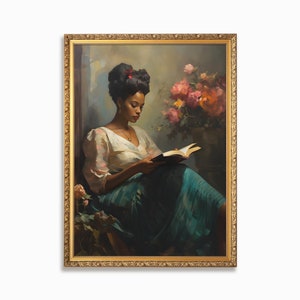 Female Vintage Portrait | African American Wall Art | Vintage Black Woman Portrait