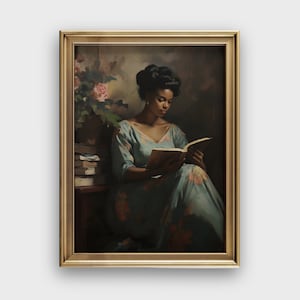 Female Vintage Portrait | African American Wall Art | Vintage Black Woman Portrait