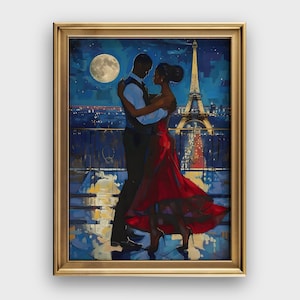 Black Love Art | Black Couple Art | African American Prints | Couple Portrait