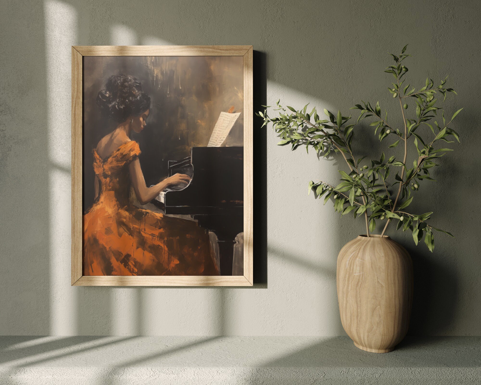 Female Vintage Portrait African American Wall Art Black Girl Wall Art ...