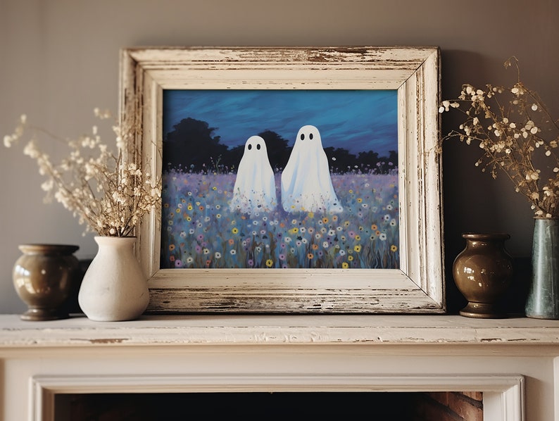 cottagecore ghost painting
