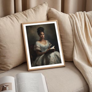 Female Vintage Portrait African American Wall Art Vintage Black Woman ...