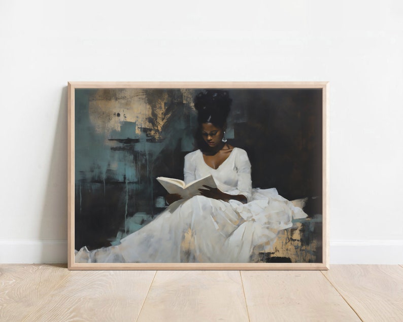 Vintage black girl art.